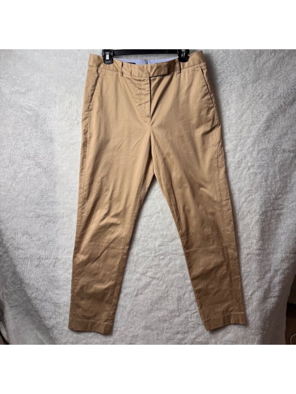 Brooks Brothers Womens Size 10 Khaki ankle Pants Cotton Blend preppy neutral